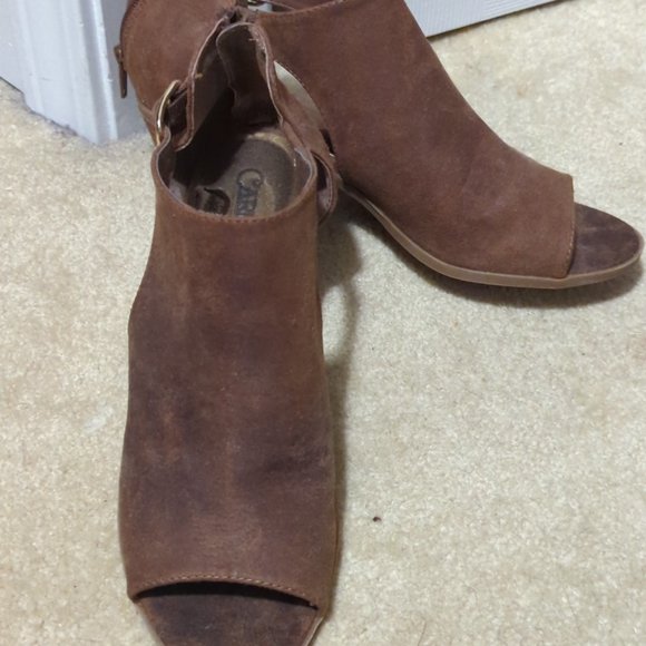 Carlos Santana suede cutout booties - Picture 2 of 5